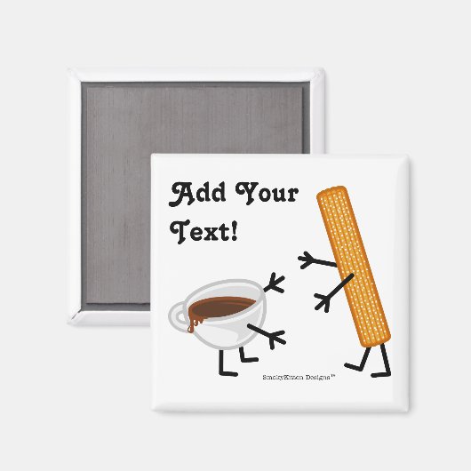 Churro & Chocolate – カスタマイズ マグネット (正面/裏面)
