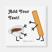 Churro & Chocolate – カスタマイズ マグネット (正面)