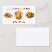 Churros hecho en casa 名刺 (正面/裏面)