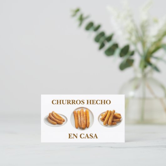 Churros hecho en casa 名刺 (スタンド正面)