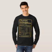 Churros Nutrition Facts  Food for Thanksgiving Tシャツ (正面フル)