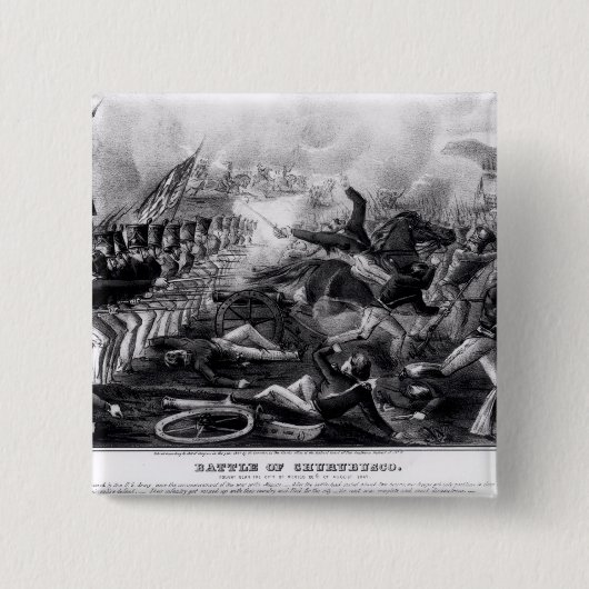 Churubuscoの戦い 缶バッジ (正面)