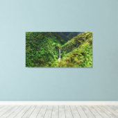 Chute Malatan-OG : Éclats d'Émeraude Philippines キャンバスプリント (インサイチュ (ウッドフロア))