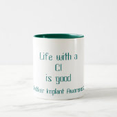 CIとの生命はよいマグです ツートーンマグカップ (中央)
