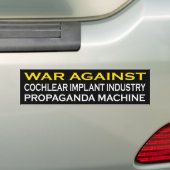 CIの企業のPrograganda機械に対する戦争 バンパーステッカー (車上)