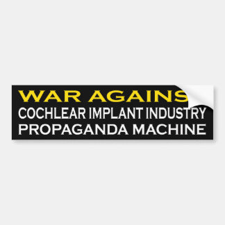 CIの企業のPrograganda機械に対する戦争 バンパーステッカー