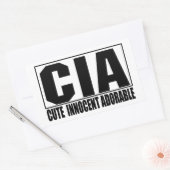 CIAかわいい無実の愛らしいシール 長方形シール (封筒)
