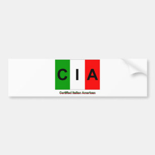 CIAによって証明されるイタリアンなアメリカ人 バンパーステッカー
