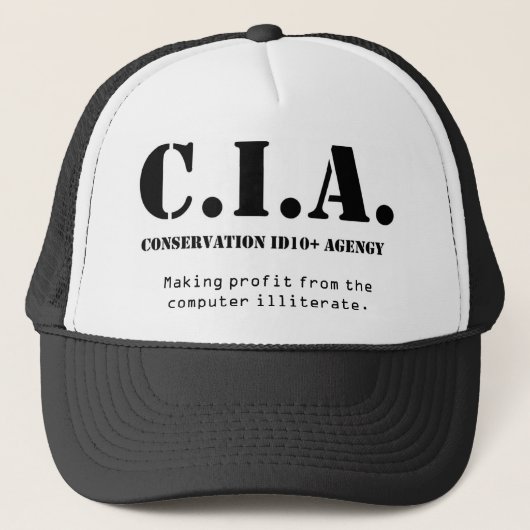 CIA id10t キャップ (正面)