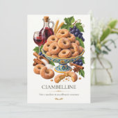 Ciambelline al Vino – Vintage Italian Dessert 招待状 (スタンド正面)