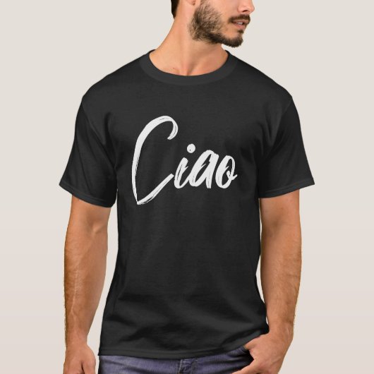 Ciaoあいさつイタリアンき1 Tシャツ (正面)