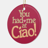 Ciaoで私がありました! カスタムなオーナメント セラミックオーナメント (左)