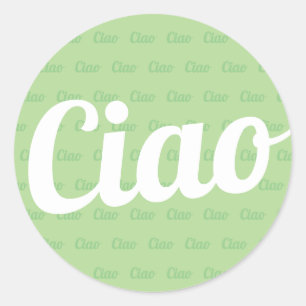 Ciaoの挨拶 ラウンドシール