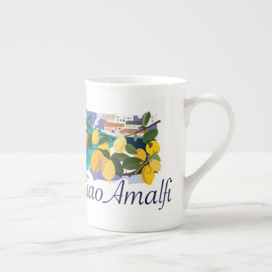 Ciaoアマルフィの骨灰磁器のマグ ボーンチャイナマグカップ (右)