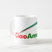 Ciaoアメリカのあなたの日始めて下さい コーヒーマグカップ (正面左)