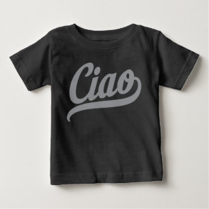 Ciaoスクリプト(グレー) ベビーTシャツ