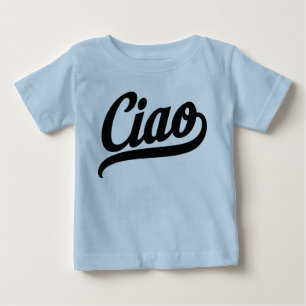Ciaoスクリプト(黒) ベビーTシャツ