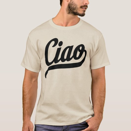 Ciaoスクリプト（黒） Tシャツ (正面)