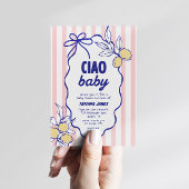 CIAOベビーレモンアマ地中海のルフィベビーシャワー 招待状