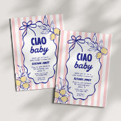 CIAOベビーレモンアマ地中海のルフィベビーシャワー 招待状