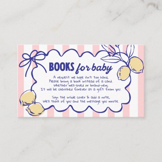 CIAOベビーレモ地中海のンブックスベビー エンクロージャーカード (正面)