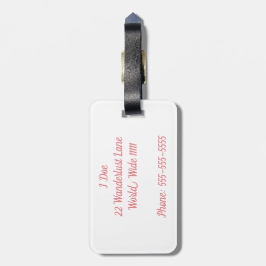 Ciaoラゲージタグ ラゲッジタグ (裏面縦)