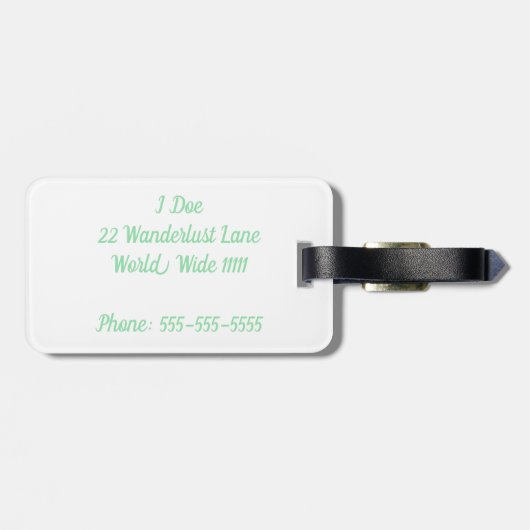 Ciaoラゲージタグ ラゲッジタグ (裏面横)