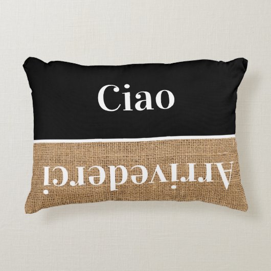 Ciao – あいさつイタリアンき アクセントクッション (正面)