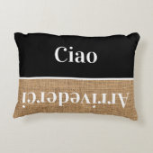 Ciao – あいさつイタリアンき アクセントクッション (裏面)