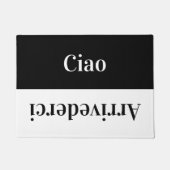 Ciao – あいさつイタリアンき ドアマット (正面)