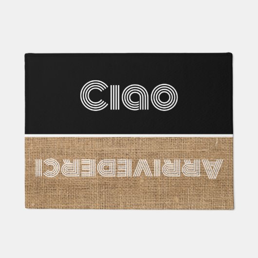 Ciao – あいさつイタリアンつno9形式 ドアマット (正面)