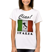 Ciao! イタリアTricoloreのイタリアのイタリアンな旗の地図