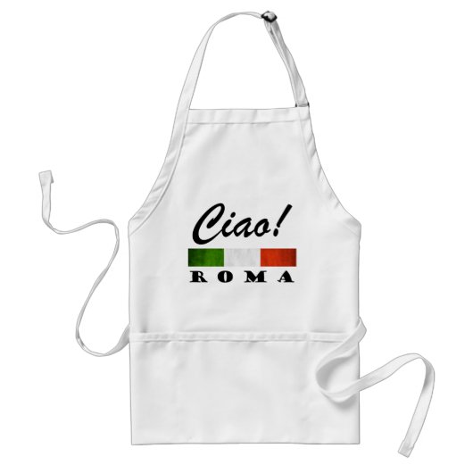 Ciao! ローマTricoloreのイタリアンな旗ローマイタリア スタンダードエプロン (正面)