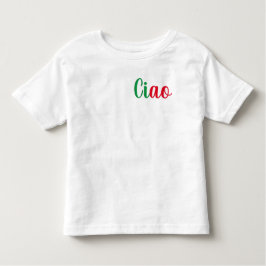 Ciao – 手書きのあいさつ文イタリアン: トドラーTシャツ