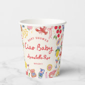 Ciao Baby イタリアン ベビーシャワー メダル 紙コップ (裏面)