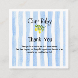 Ciao Baby ブルーストライプ レモン ベイビー向け絵本 エンクロージャーカード