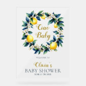 Ciao Baby Amalfi Lemon Wreath Acrylic Welcome Sign アクリルサイン (正面)