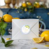 Ciao Baby Bambino Lemon Italian Baby Shower ラウンドシール