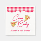 Ciao Baby Italian Baby Shower スタンダードカクテルナプキン (正面)