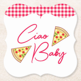 Ciao Baby Italian Baby Shower ペーパーコースター