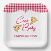 Ciao Baby Italian Baby Shower ペーパープレート (正面)