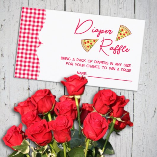 Ciao Baby Italian Baby Shower Diaper Raffle エンクロージャーカード