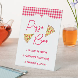 Ciao Baby Italian Baby Shower Pizza Bar 台座サイン