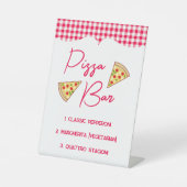 Ciao Baby Italian Baby Shower Pizza Bar 台座サイン (正面)