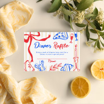 Ciao Baby Italian Bambino Hand Drawn Diaper Raffle