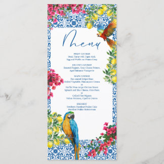 Ciao Baby Italian Blue Tile Lemons Baby Shower  メニュー