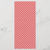 Ciao Baby! Italian Red Bow Gingham Baby Shower  メニュー (裏面)