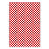 Ciao Baby! Italian Red Gingham Bow Place Card テーブルナンバー (裏面)