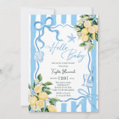 Ciao Baby Lemon Italian Amalfi Boys Baby Shower 招待状 (正面)