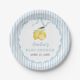 Ciao Baby Lemon Themes Baby Shower ペーパープレート